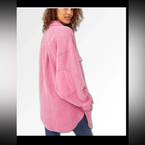 Free People Ruby Jacket in Envy Pink 
size Medium - Picture 4 of 12